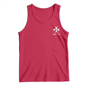 Knights Hospitaller Maltese Cross Catholic Christian Deus Vult Tank Top TS11 Red Print Your Wear