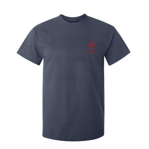 Deus Vult Catholic Knight Templar Jerusalem Cross T Shirt For Kid TS11 Navy Print Your Wear