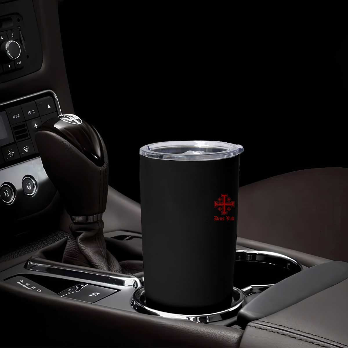 Deus Vult Catholic Knight Templar Jerusalem Cross Tumbler Cup TS11 Print Your Wear