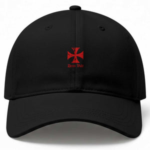 Deus Vult Catholic Knight Templar Crusader Cross Faith Baseball Cap TS11 Print Your Wear