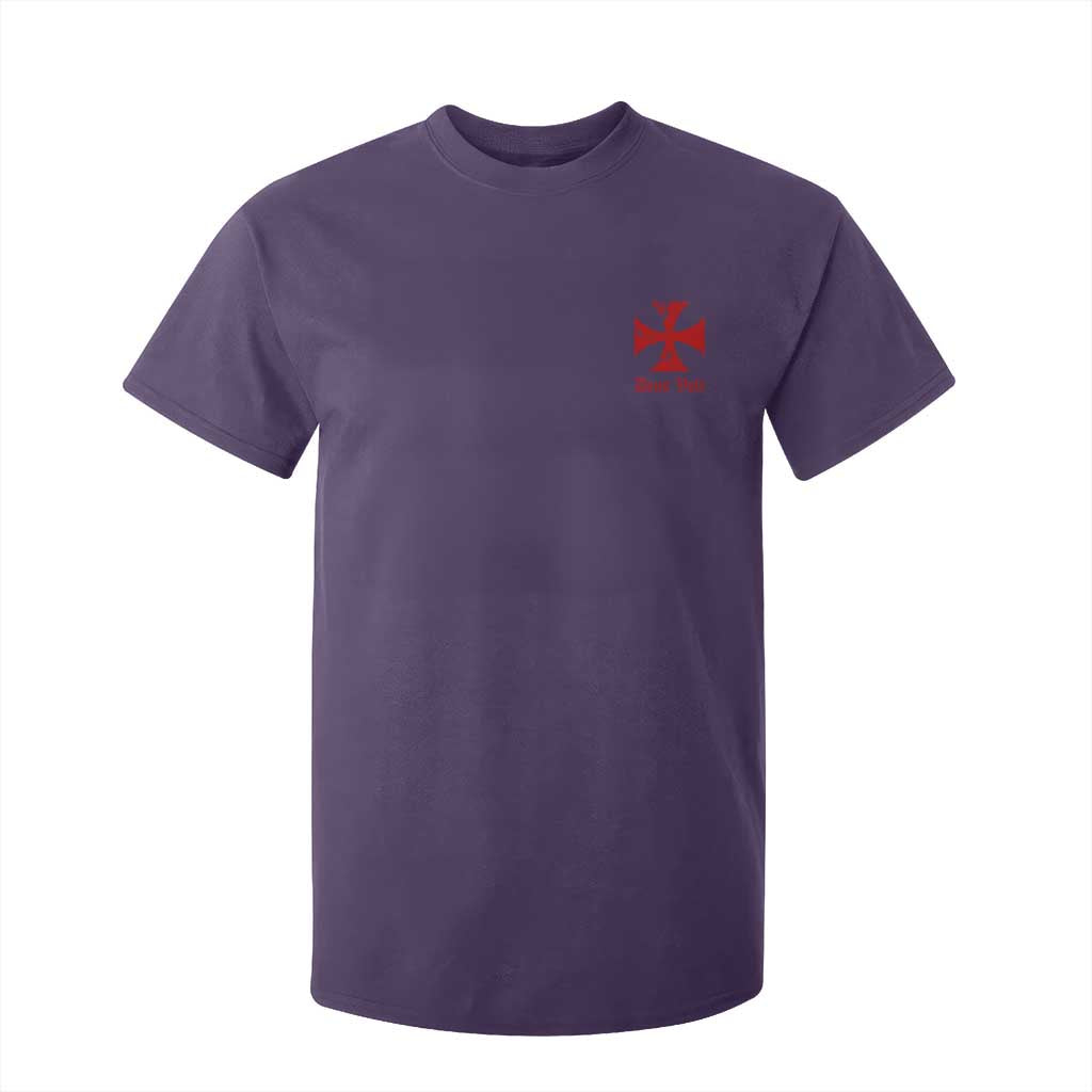 Deus Vult Catholic Knight Templar Crusader Cross Faith T Shirt For Kid TS11 Purple Print Your Wear