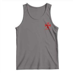 Deus Vult Catholic Knight Templar Crusader Cross Faith Tank Top TS11 Deep Heather Print Your Wear