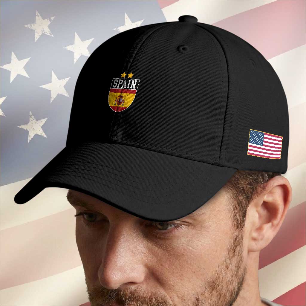 Spain 2nd Star Espana Football Crest Baseball Cap TS11 Print Your Wear