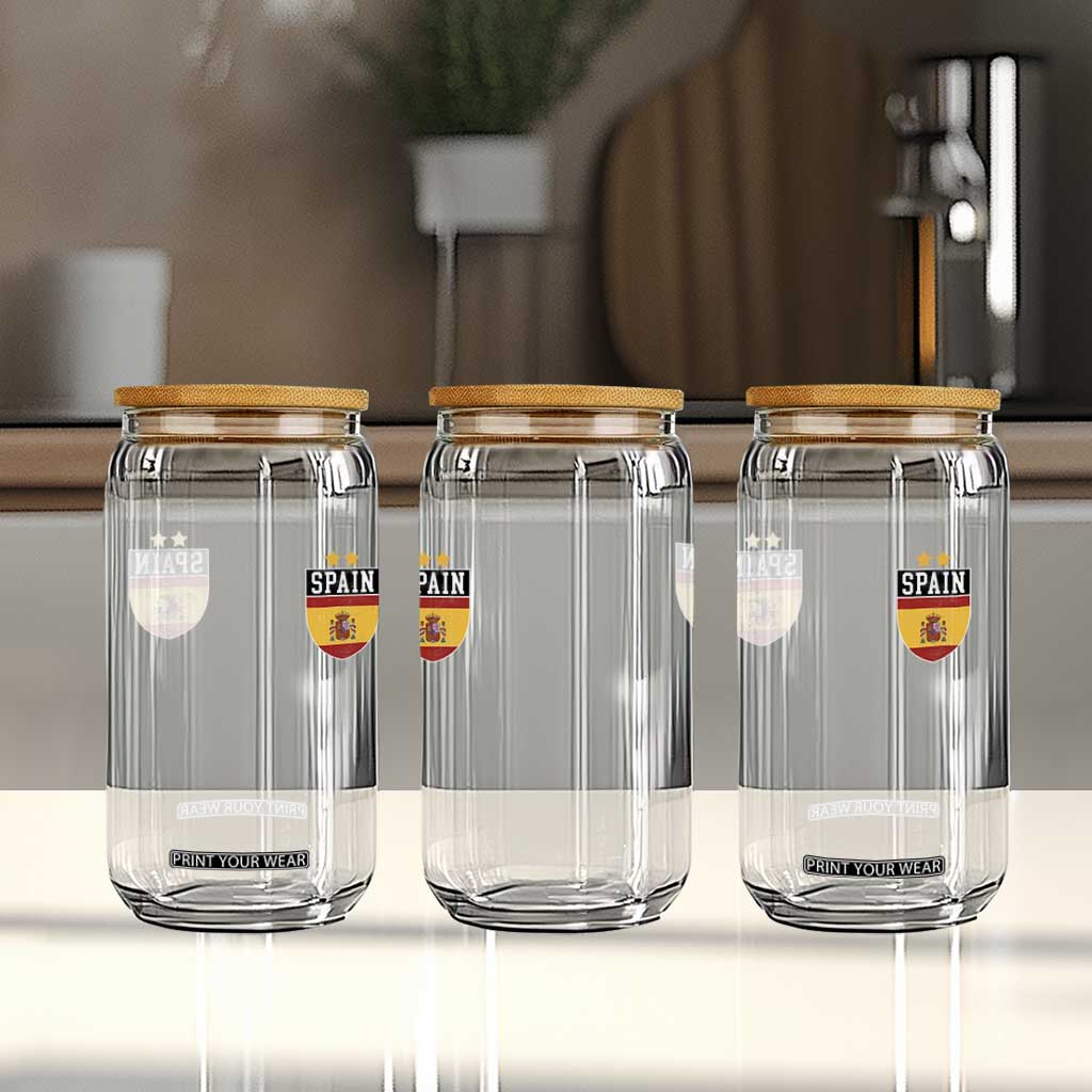 Spain 2nd Star Espana Football Crest Glass Can TS11 Print Your Wear