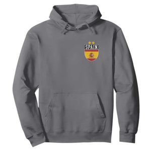 Spain 2nd Star Espana Football Crest Hoodie TS11 Charcoal Print Your Wear