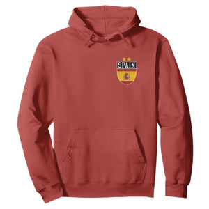 Spain 2nd Star Espana Football Crest Hoodie TS11 Red Print Your Wear