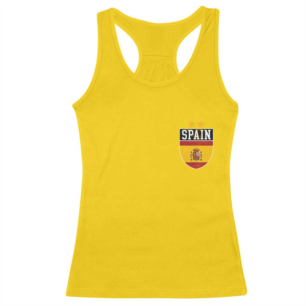 Spain 2nd Star Espana Football Crest Racerback Tank Top TS11 Daisy Print Your Wear