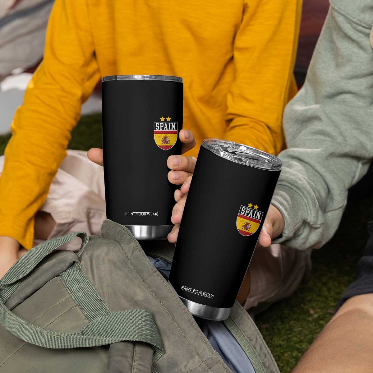 Spain 2nd Star Espana Football Crest Tumbler Cup TS11 Print Your Wear