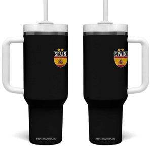 Spain 2nd Star Espana Football Crest Tumbler With Handle TS11 One Size: 40 oz Black Print Your Wear