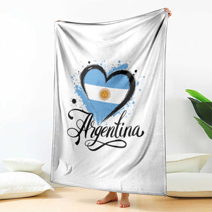 Argentina Heart Argentinian Flag Sun of May Patriotic Throw Blanket TS11 Print Your Wear