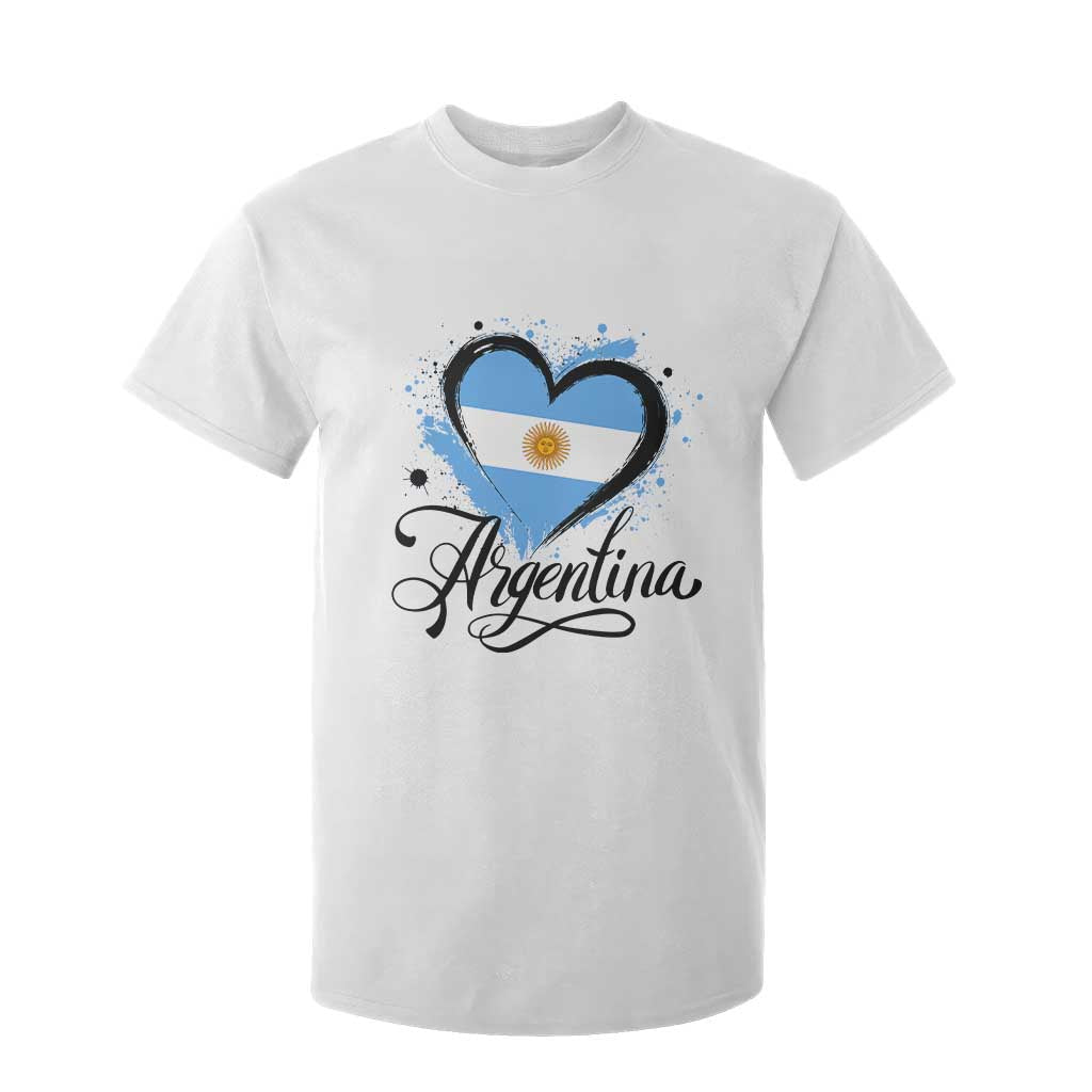 Argentina Heart Argentinian Flag Sun of May Patriotic T Shirt For Kid TS11 White Print Your Wear