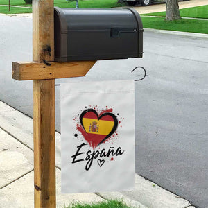 Espana Heart Spanish Flag Patriotic Spain Pride Garden Flag TS11 Print Your Wear