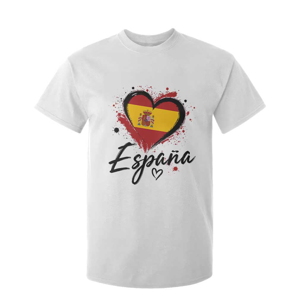 Espana Heart Spanish Flag Patriotic Spain Pride T Shirt For Kid TS11 White Print Your Wear