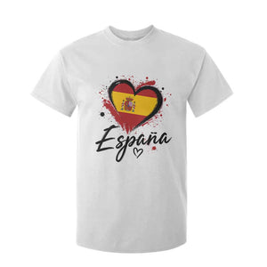 Espana Heart Spanish Flag Patriotic Spain Pride T Shirt For Kid TS11 White Print Your Wear