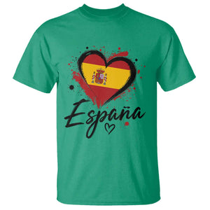 Espana Heart Spanish Flag Patriotic Spain Pride T Shirt TS11 Irish Green Print Your Wear