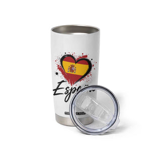 Espana Heart Spanish Flag Patriotic Spain Pride Tumbler Cup TS11 Print Your Wear
