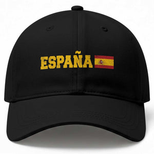 Espana Spain Vintage Sports Design Spanish Flag Baseball Cap TS11 Print Your Wear