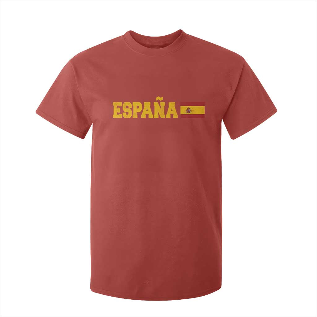 Espana Spain Vintage Sports Design Spanish Flag T Shirt For Kid TS11 Red Print Your Wear