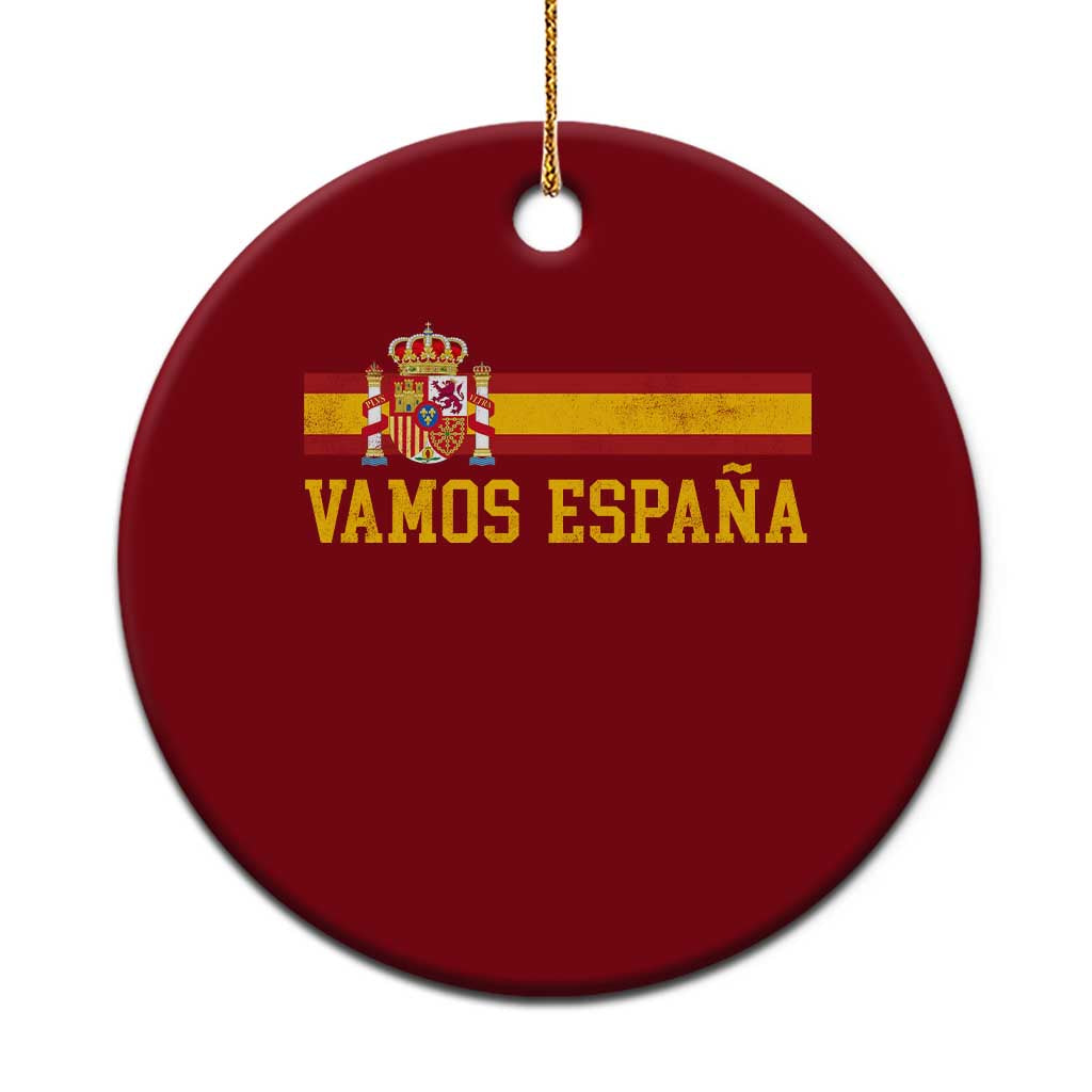 Vamos Espana Spainish Flag Vintage Spain Coat of Arms Ceramic Ornament TS11 1pc Red Print Your Wear