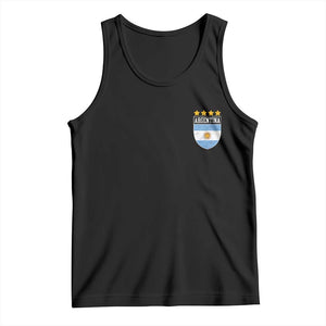 Argentina 4th Star Vintage Argentine Football Crest Tank Top TS11 Black Print Your Wear