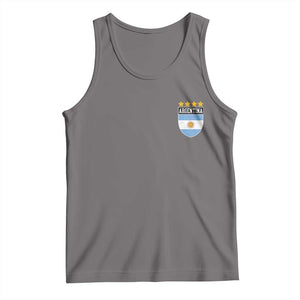 Argentina 4th Star Vintage Argentine Football Crest Tank Top TS11 Deep Heather Print Your Wear