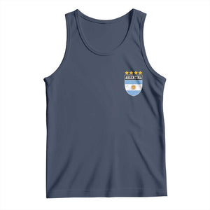 Argentina 4th Star Vintage Argentine Football Crest Tank Top TS11 Navy Print Your Wear