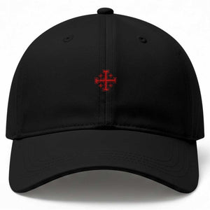 Vintage Catholic Knight Templar Jerusalem Cross Baseball Cap TS11 Print Your Wear