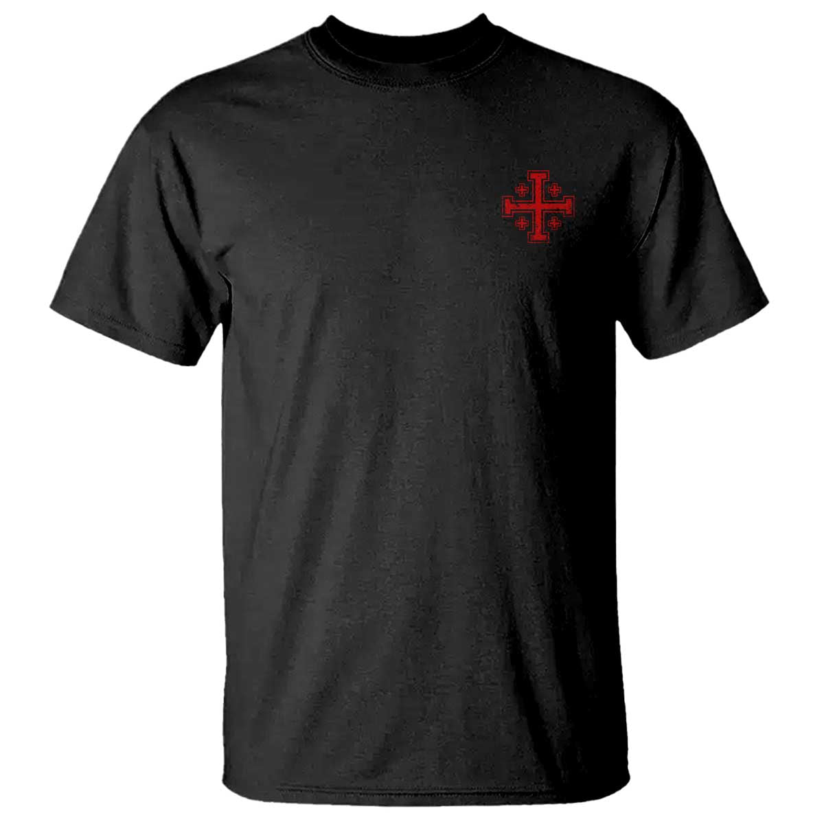 Vintage Catholic Knight Templar Jerusalem Cross T Shirt TS11 Black Print Your Wear