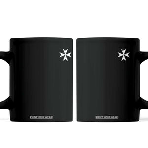 Knights Hospitaller Vintage Maltese Cross Catholic Christian Coffee Mug TS11 Black Print Your Wear