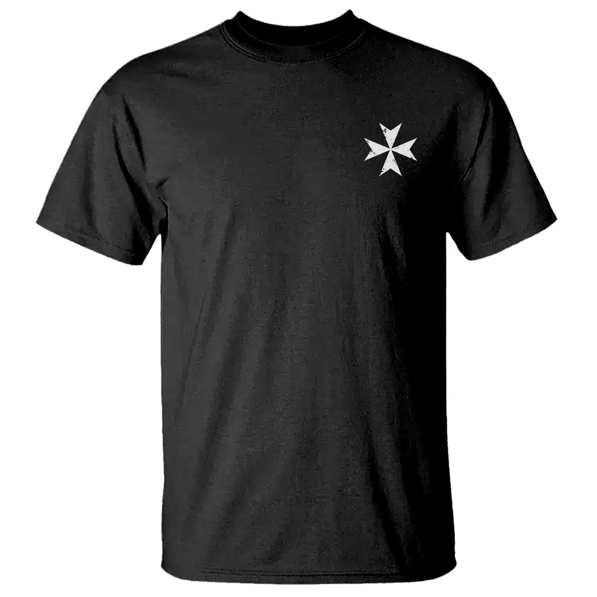 Knights Hospitaller Vintage Maltese Cross Catholic Christian T Shirt TS11 Black Print Your Wear