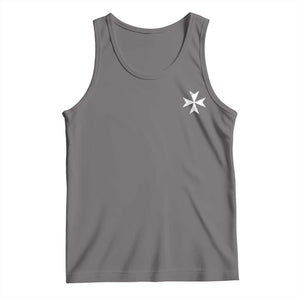 Knights Hospitaller Vintage Maltese Cross Catholic Christian Tank Top TS11 Deep Heather Print Your Wear