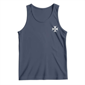 Knights Hospitaller Vintage Maltese Cross Catholic Christian Tank Top TS11 Navy Print Your Wear
