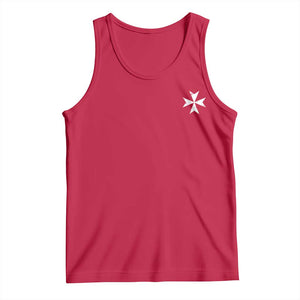 Knights Hospitaller Vintage Maltese Cross Catholic Christian Tank Top TS11 Red Print Your Wear
