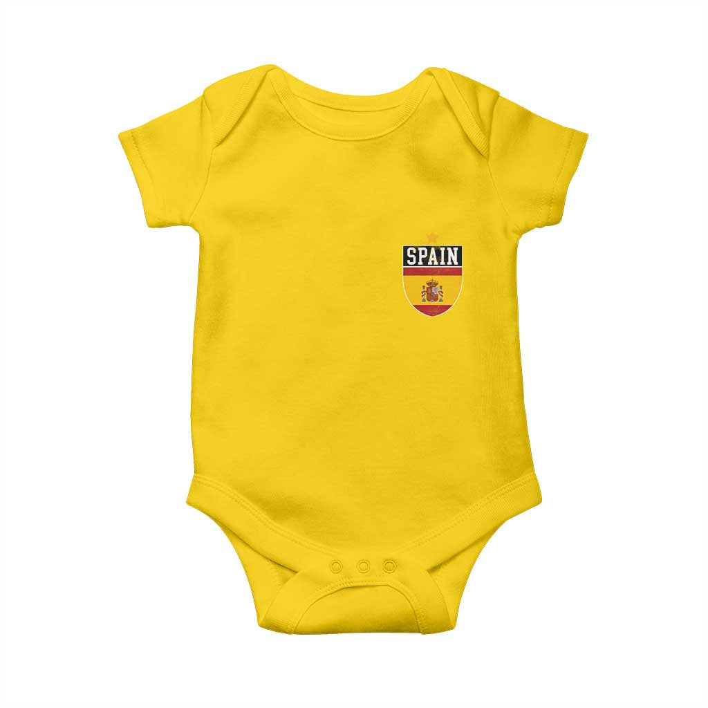 Spain 1st Star Espana Football Crest Baby Onesie TS11 Daisy Print Your Wear