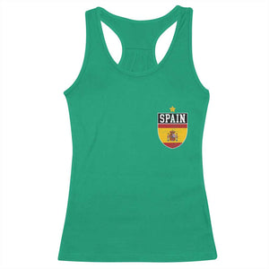 Spain 1st Star Espana Football Crest Racerback Tank Top TS11 Irish Green Print Your Wear