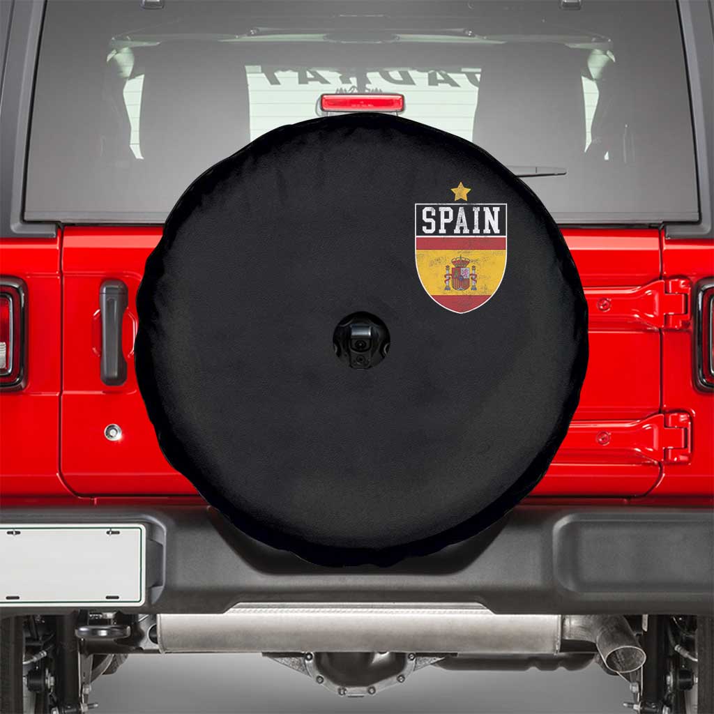 Spain 1st Star Espana Football Crest Spare Tire Cover TS11 Black Print Your Wear