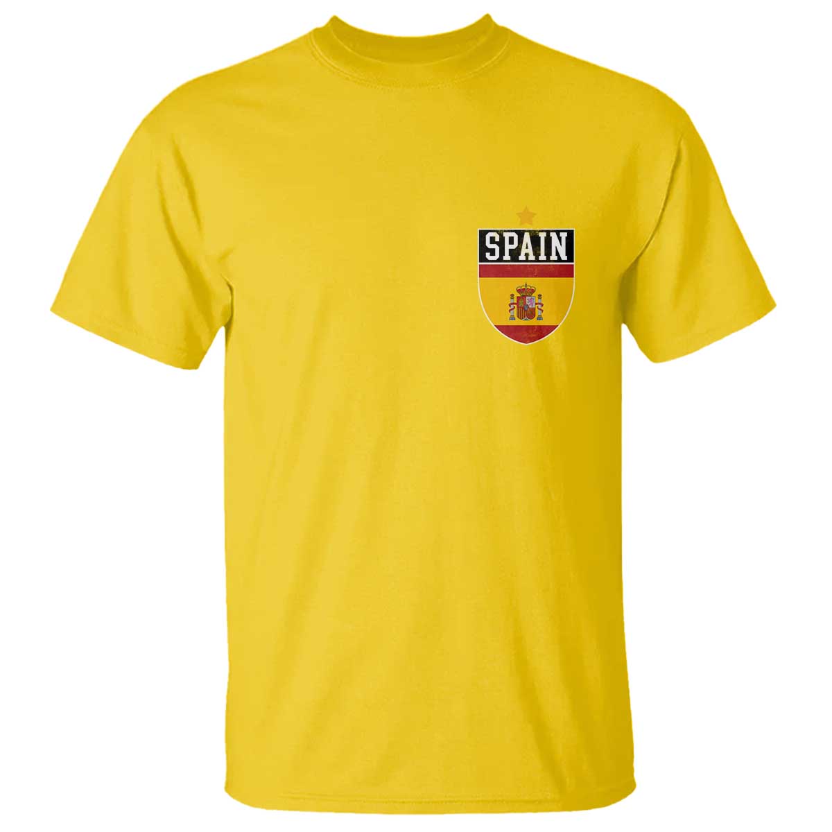 Spain 1st Star Espana Football Crest T Shirt TS11 Daisy Print Your Wear