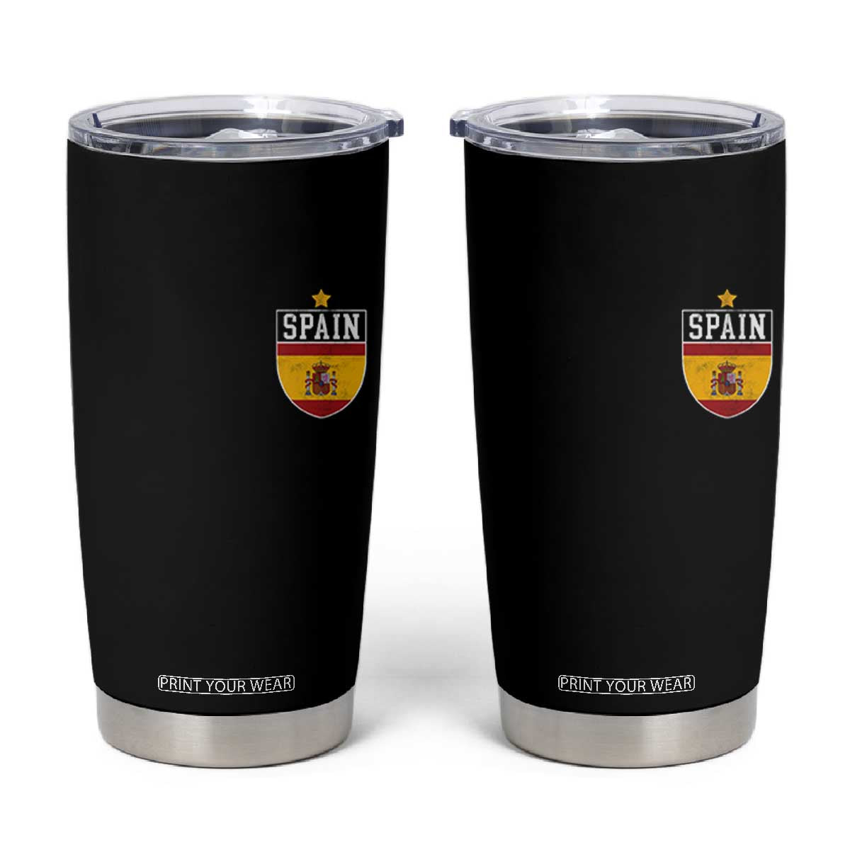 Spain 1st Star Espana Football Crest Tumbler Cup TS11 Black Print Your Wear