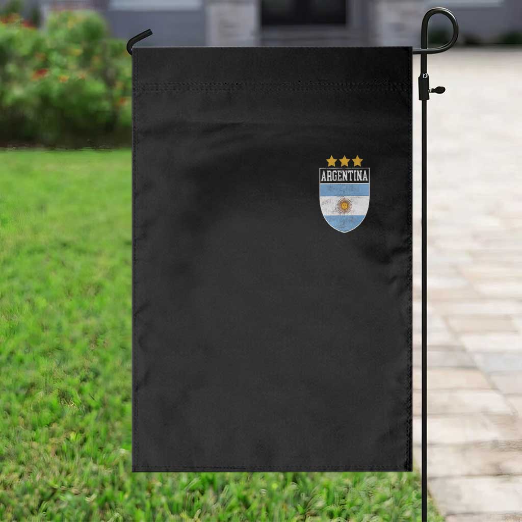 Argentina 3rd Star Vintage Argentine Football Crest Garden Flag TS11 Print Your Wear