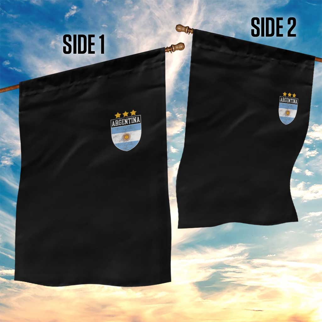 Argentina 3rd Star Vintage Argentine Football Crest Garden Flag TS11 Print Your Wear