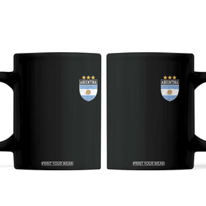 Argentina 3rd Star Vintage Argentine Football Crest Coffee Mug TS11 Black Print Your Wear