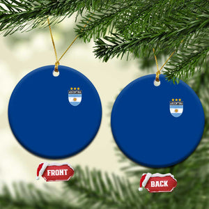 Argentina 3rd Star Vintage Argentine Football Crest Ceramic Ornament TS11 1pc Blue Print Your Wear