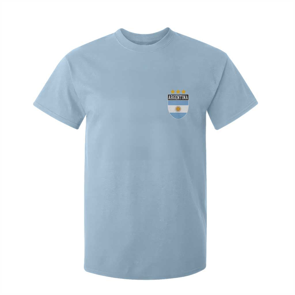 Argentina 3rd Star Vintage Argentine Football Crest T Shirt For Kid TS11 Light Blue Print Your Wear