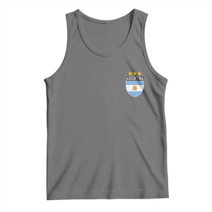 Argentina 3rd Star Vintage Argentine Football Crest Tank Top TS11 Black Heather Print Your Wear