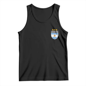 Argentina 3rd Star Vintage Argentine Football Crest Tank Top TS11 Black Print Your Wear