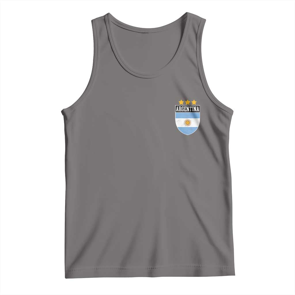 Argentina 3rd Star Vintage Argentine Football Crest Tank Top TS11 Deep Heather Print Your Wear