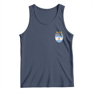 Argentina 3rd Star Vintage Argentine Football Crest Tank Top TS11 Navy Print Your Wear