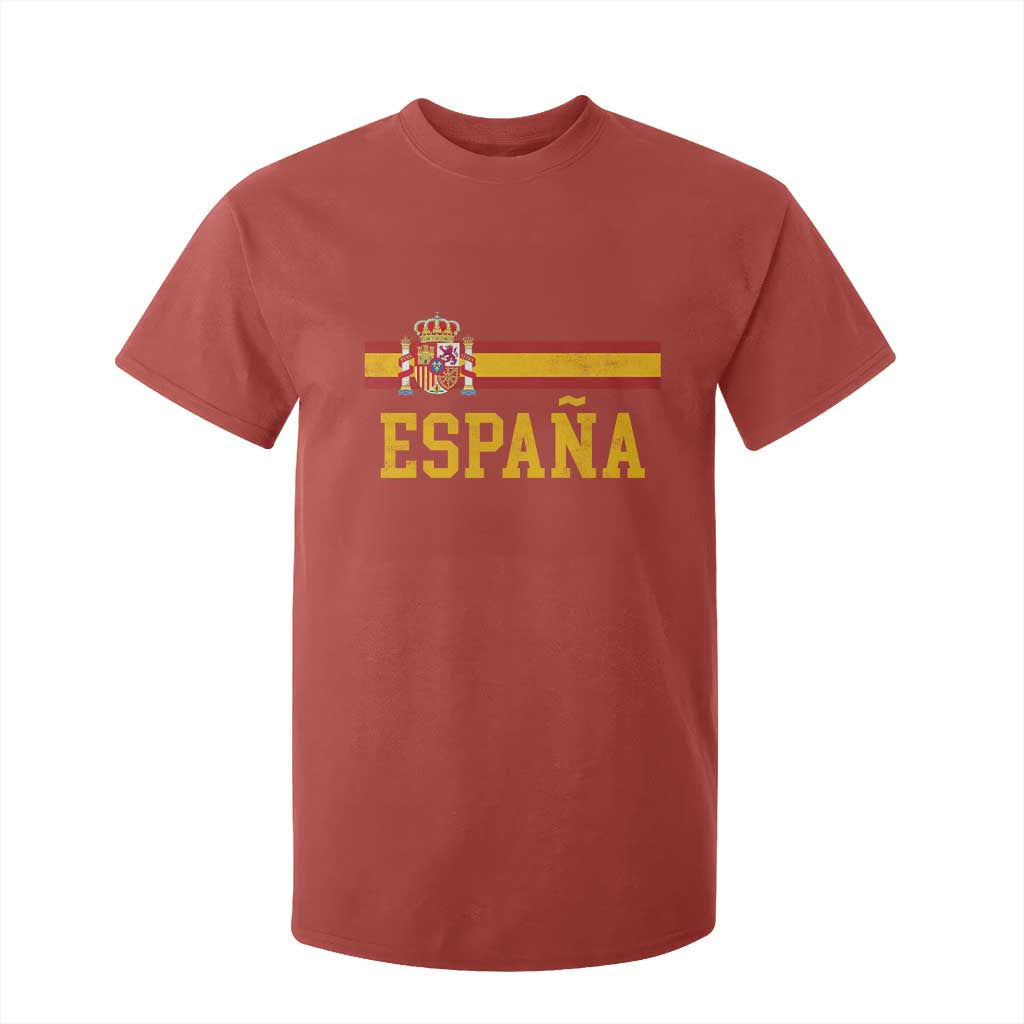 Espana Pride Vintage Spain Coat of Arms Patriotic Spainish Flag T Shirt For Kid TS11 Red Print Your Wear