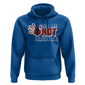 Native American Women Hoodie You Are Not Forgotten Stop MMIW Red Hand TS11 Royal Blue Print Your Wear