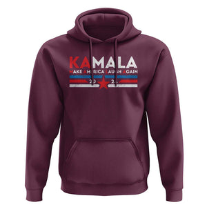 Harris 2024 Hoodie Make America Laugh Again Kamala Vintage Star TS11 Maroon Print Your Wear